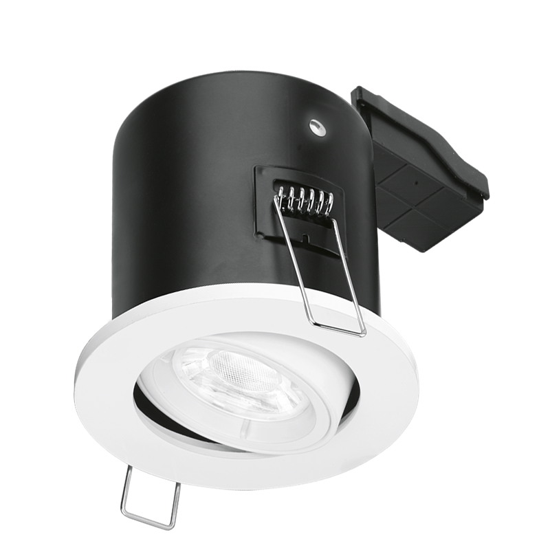 EFD GU10 Adjustable Lock Ring Aluminium Fire Rated Downlight EN